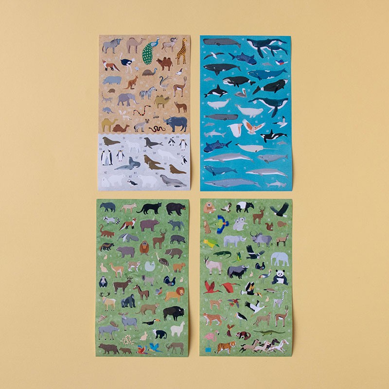 Animal World poster & stickers