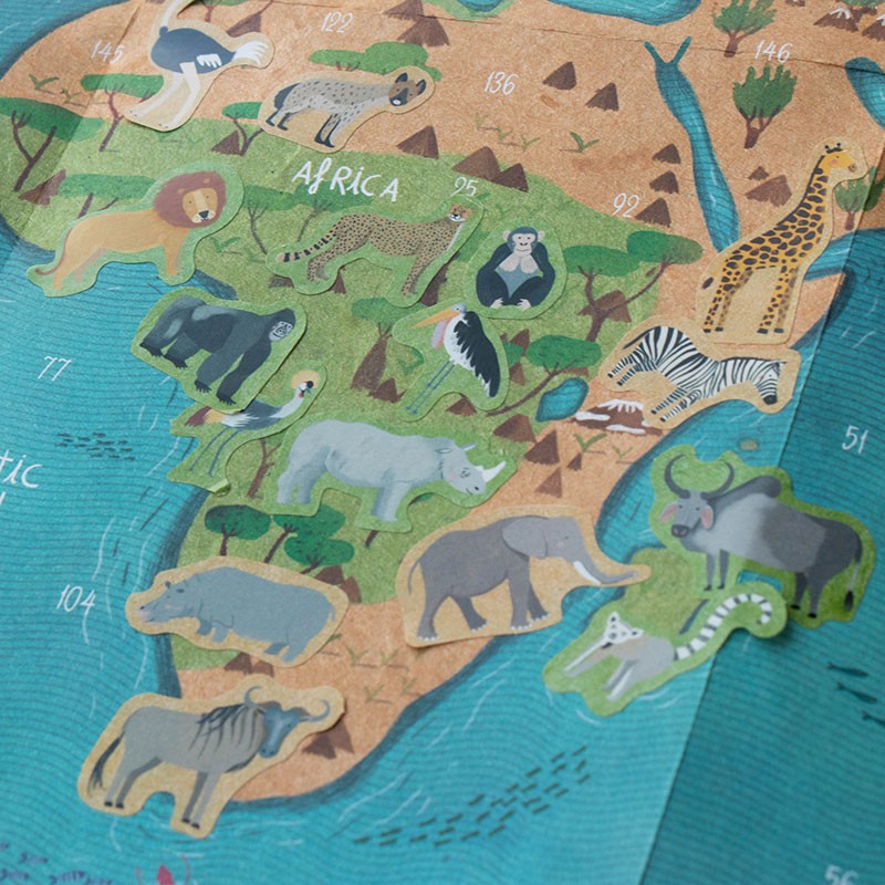 Animal World poster & stickers