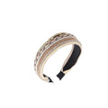 Diadema trenza luxe - perla