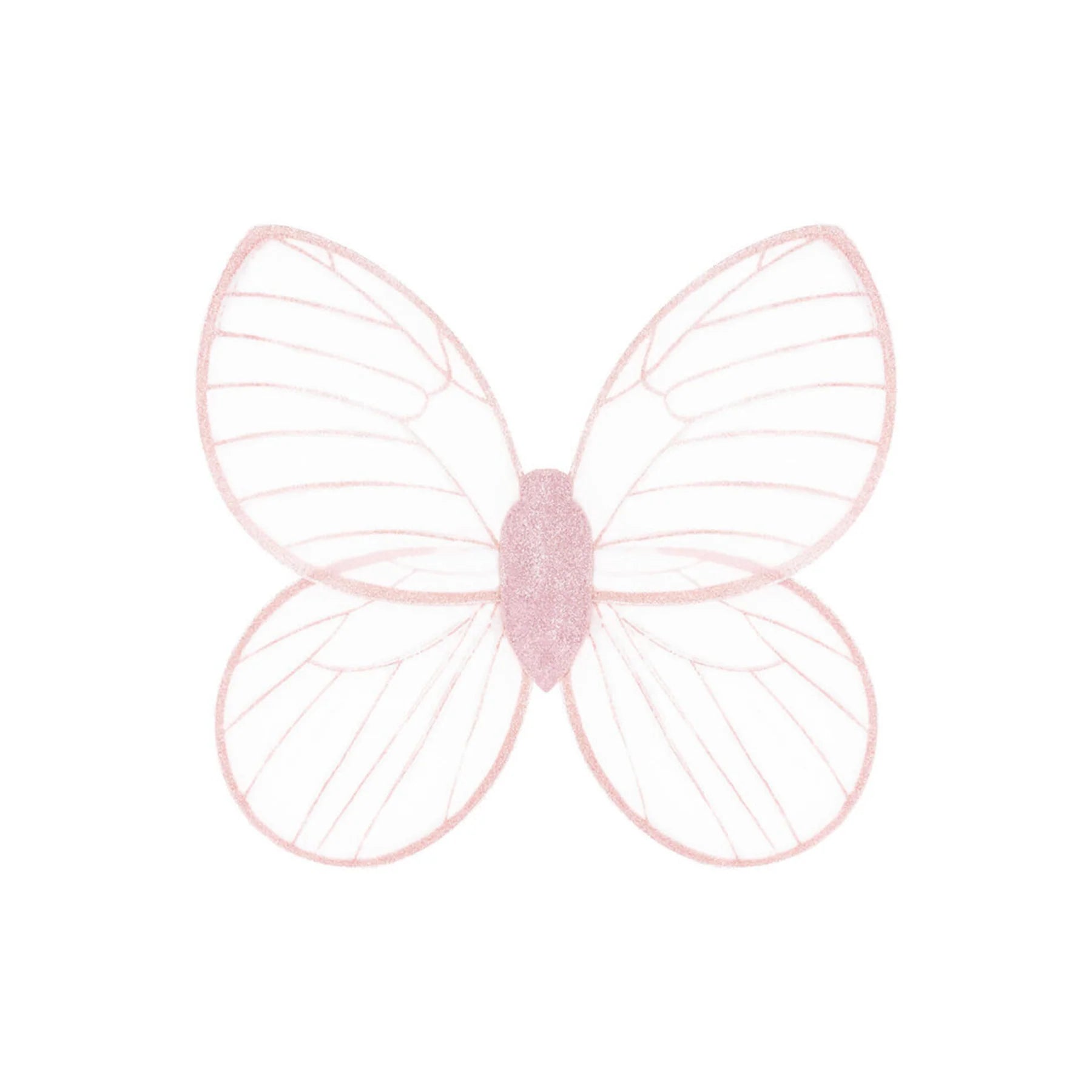 Alas mariposa rosa
