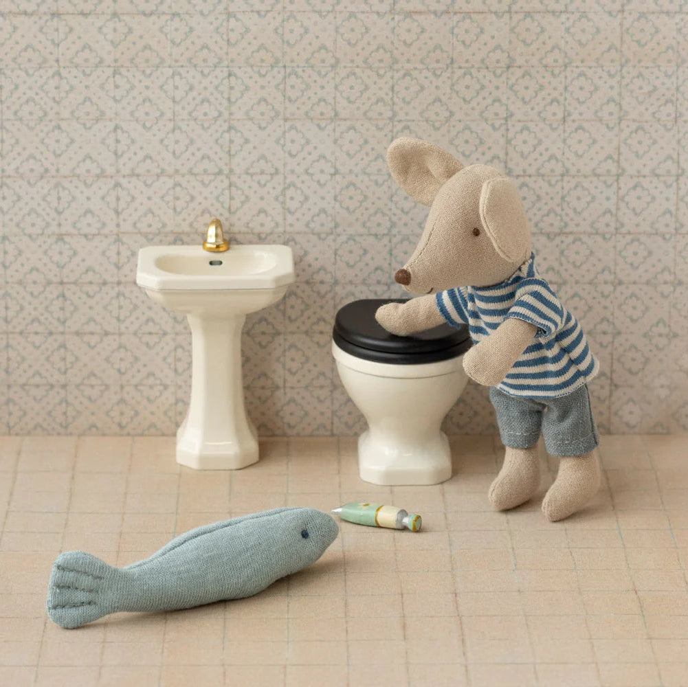 Lavabo de baño, ratón - Blanco roto