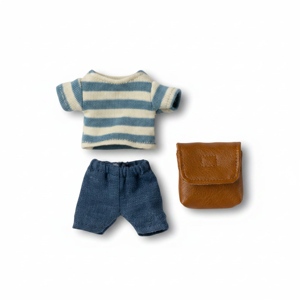 Ropa y bolso, Hermano ratón mayor - Marrón
