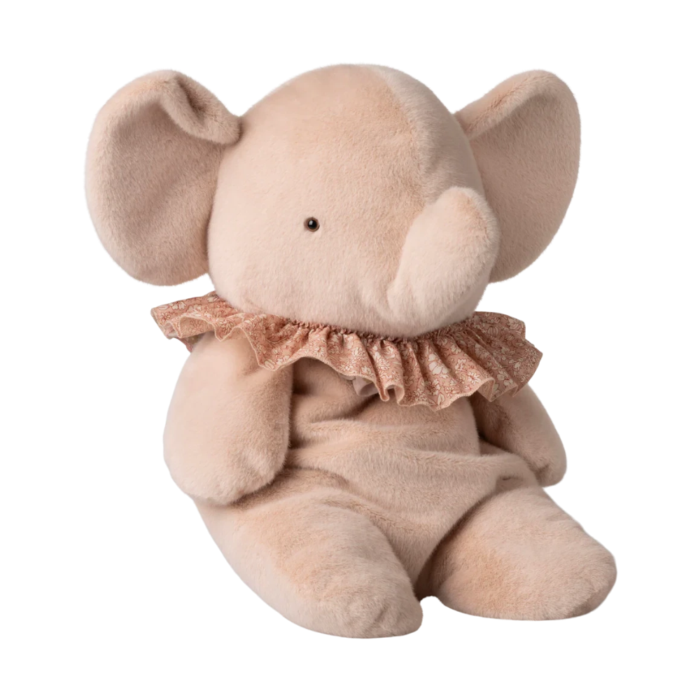Elefante de peluche grande - empolvado