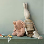 Elefante de peluche, Mediano - Rosa vintage