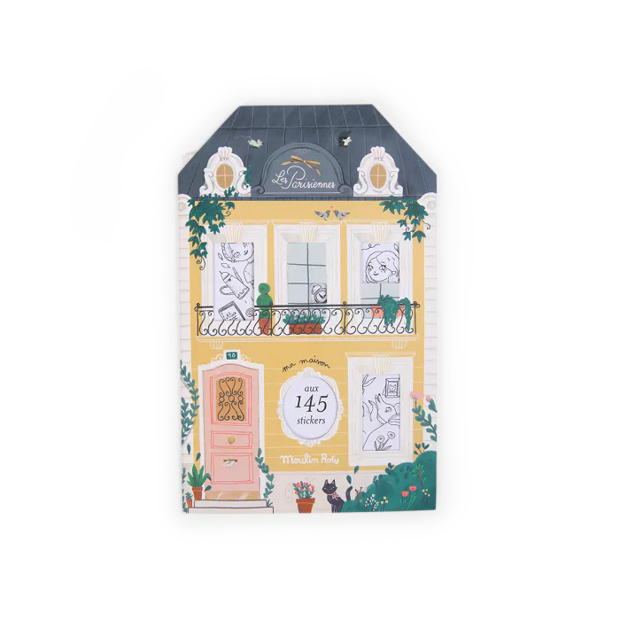 Ma maison aux 145 stickers - Les Parisiennes libro para colorear