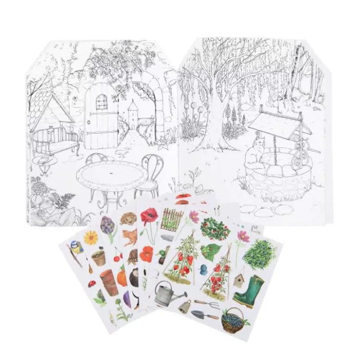 Le jardinier aux 120 stickers - Libro para colorear
