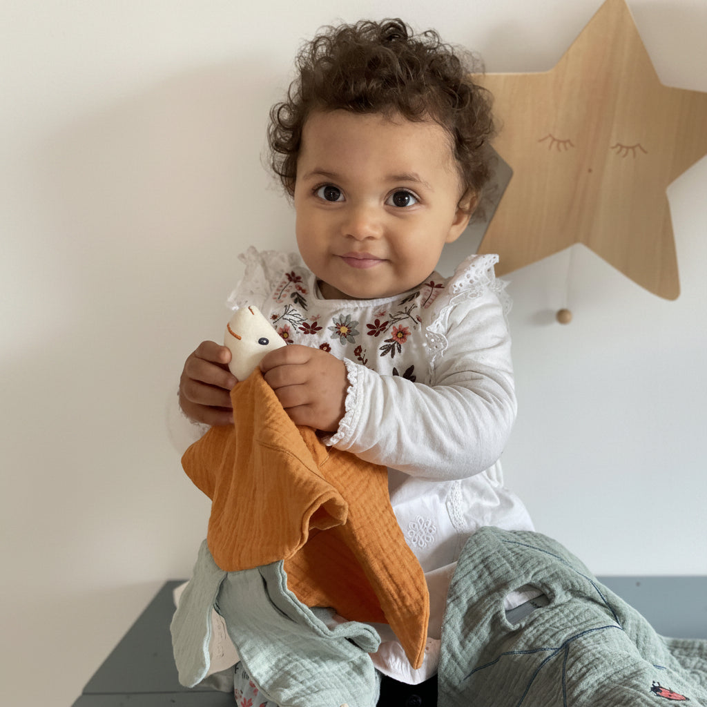 Doudou conejito en caja regalo