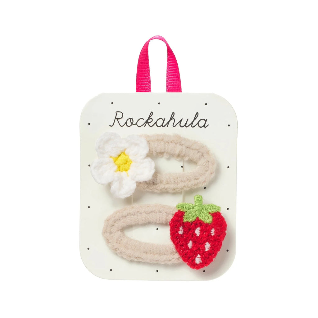 Clips Crochet Daisy and Strawberry