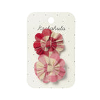 Clips Scalloped Gingham Bow