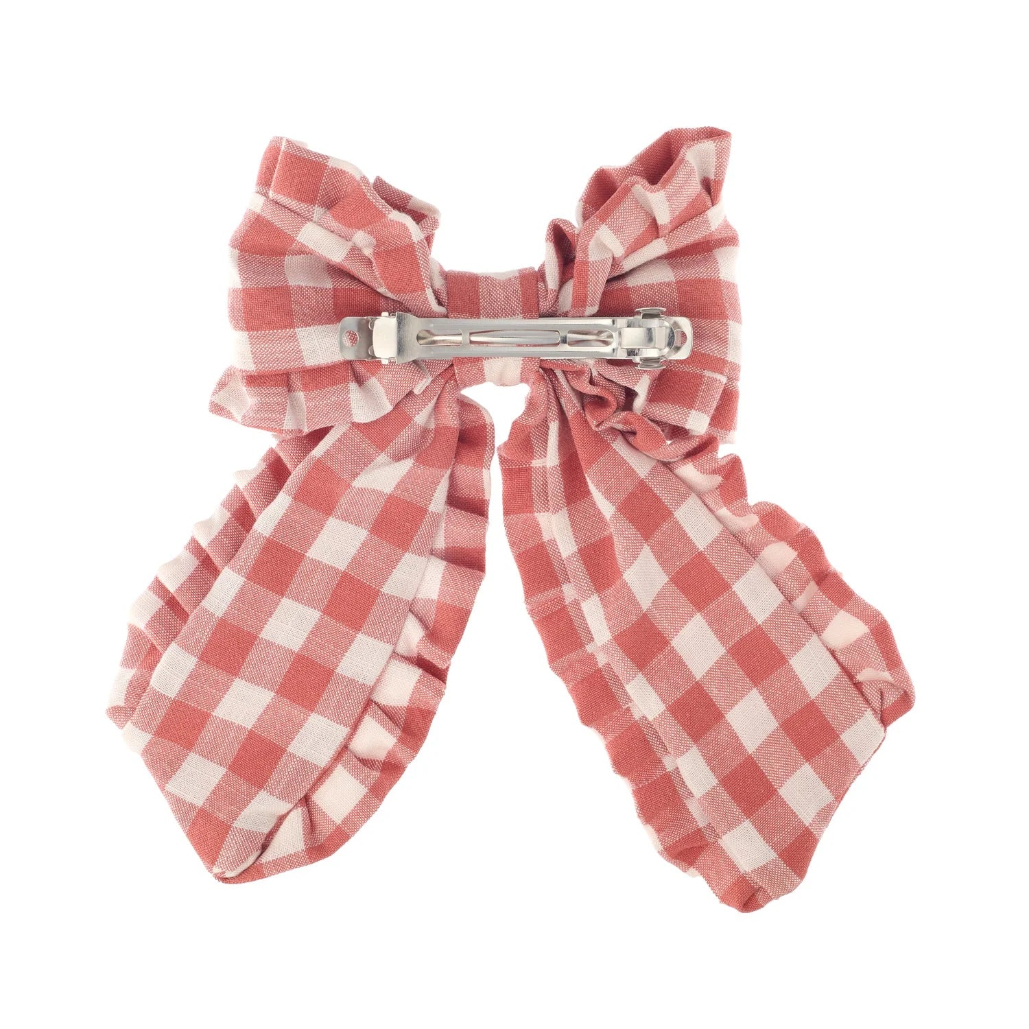 Clip lazo grande Gingham Ruffle