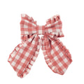 Clip lazo grande Gingham Ruffle
