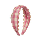 Diadema Scalloped Gingham