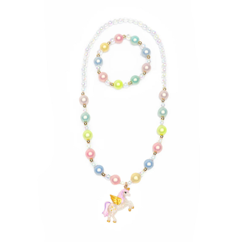 Set collar y pulsera Happy-Go-Unicorn