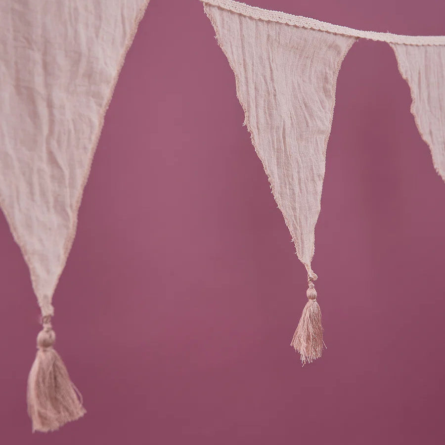 Guirnalda banderitas rosa