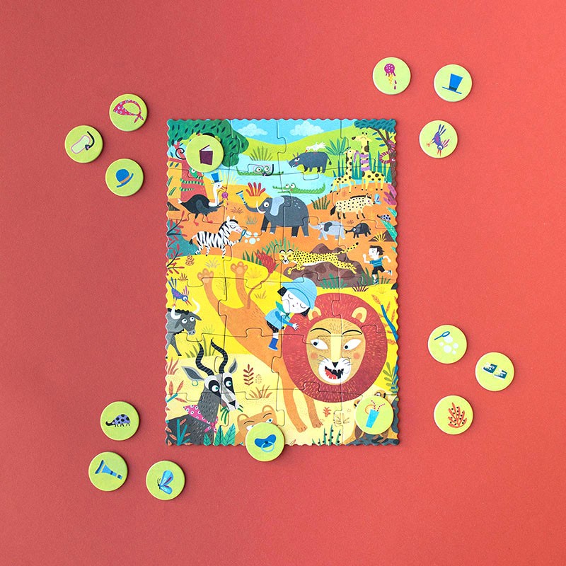 My little jungle - Look & find pocket puzzle