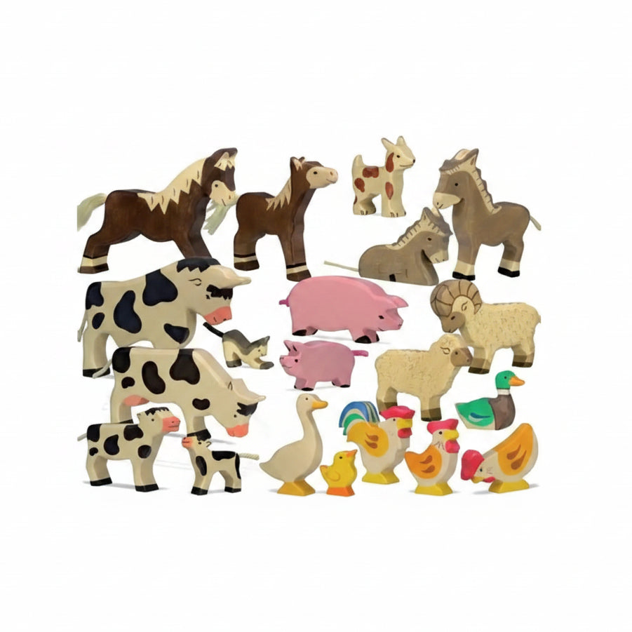 Animalitos de madera - Los animales domésticos