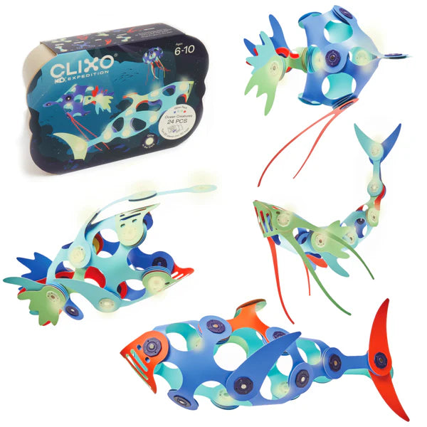 Clixo Pack Criaturas Marinas 24pcs