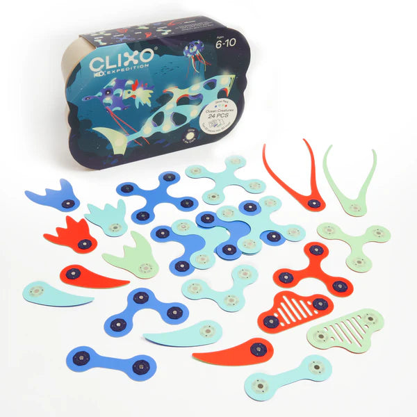 Clixo Pack Criaturas Marinas 24pcs