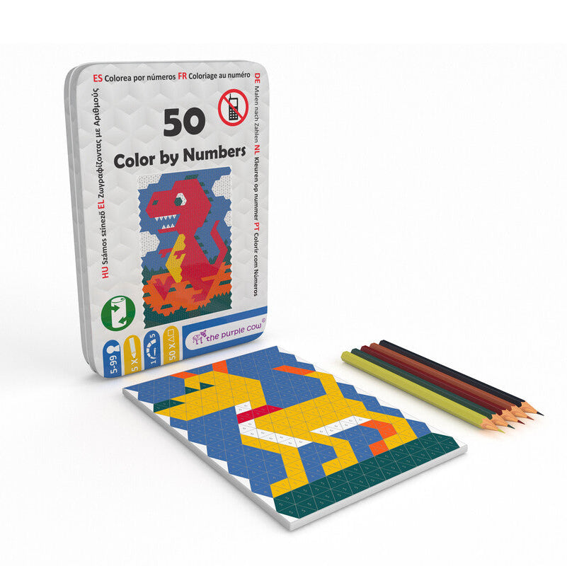 50 colorear por números