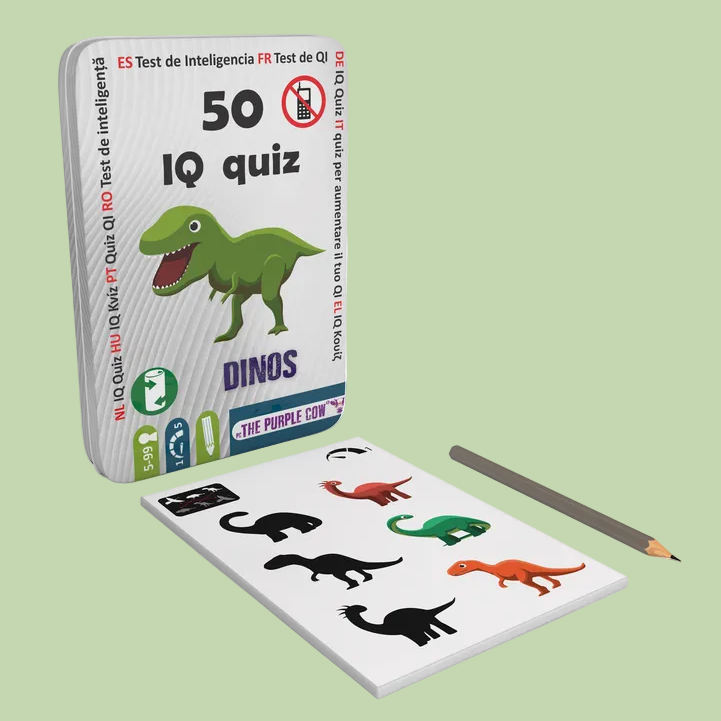 50 IQ Quiz Dinosaurios Magnético