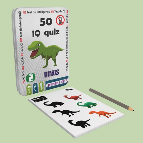 50 IQ Quiz Dinosaurios Magnético