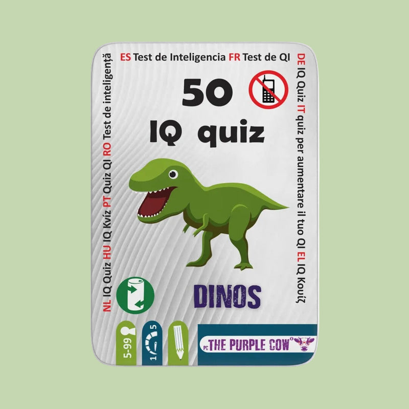 50 IQ Quiz Dinosaurios Magnético