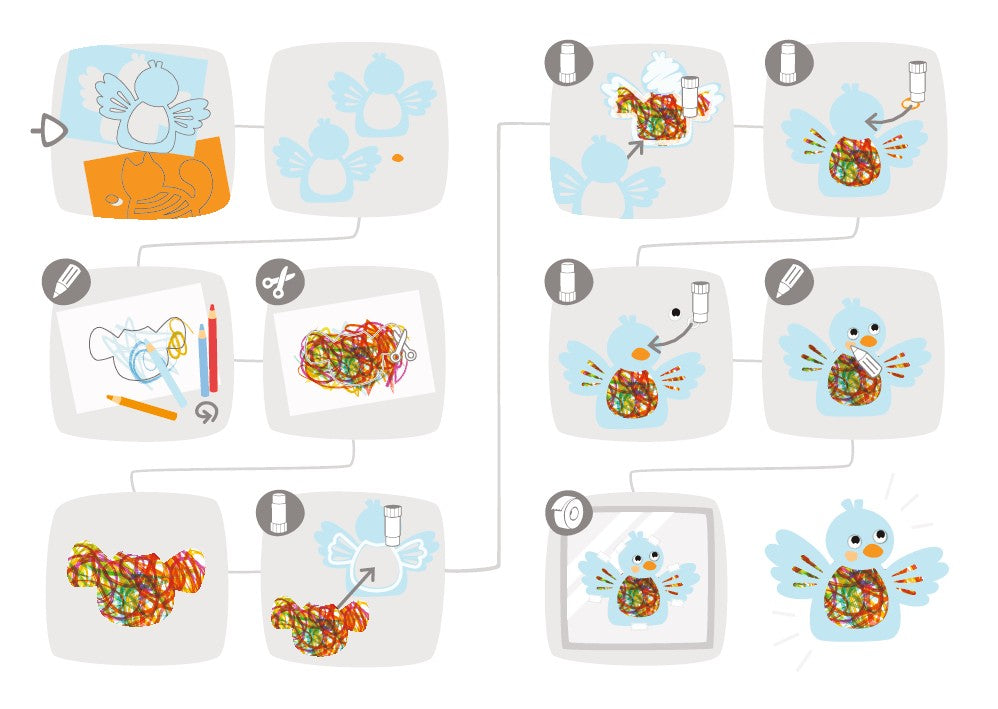 Set Creativo: Aprende a Colorear Imágenes para Ventana