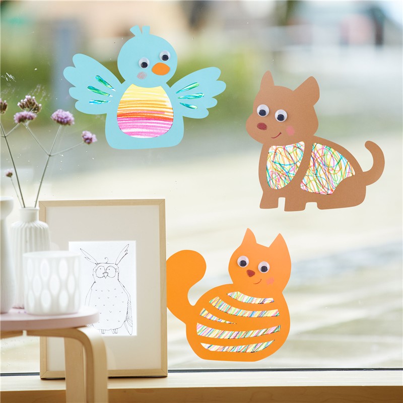 Set Creativo: Aprende a Colorear Imágenes para Ventana