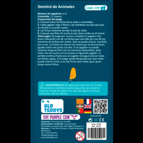 Dominó de Animales magnético