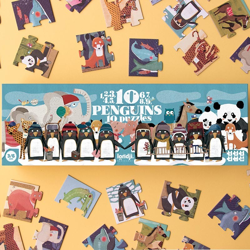 10 penguins