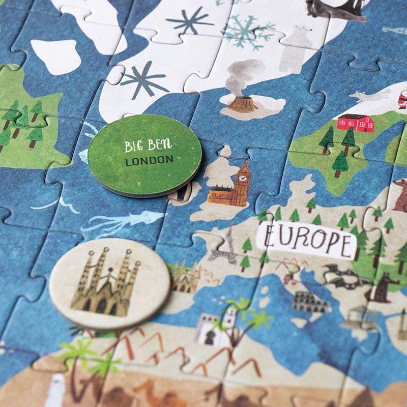 Discover the world - Look & find puzzle