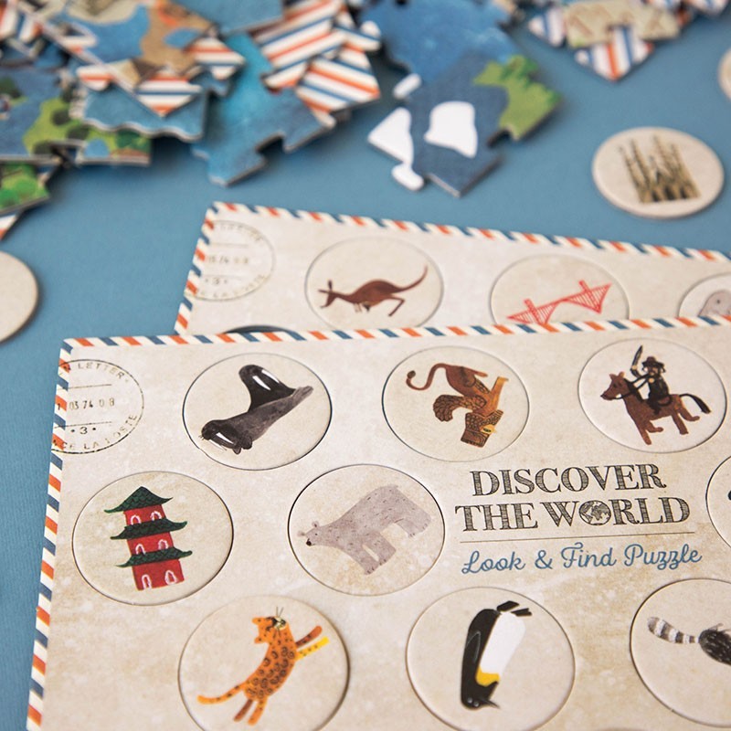Discover the world - Look & find puzzle