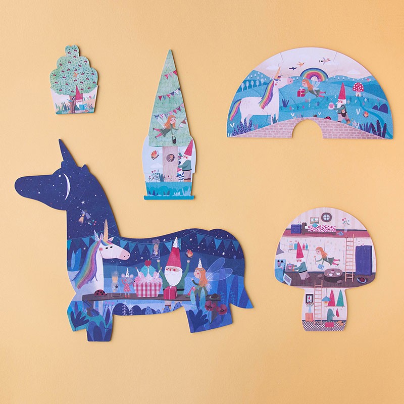 Happy birthday unicorn! - Puzzle progresivo & reversible