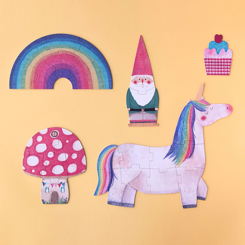 Happy birthday unicorn! - Puzzle progresivo & reversible