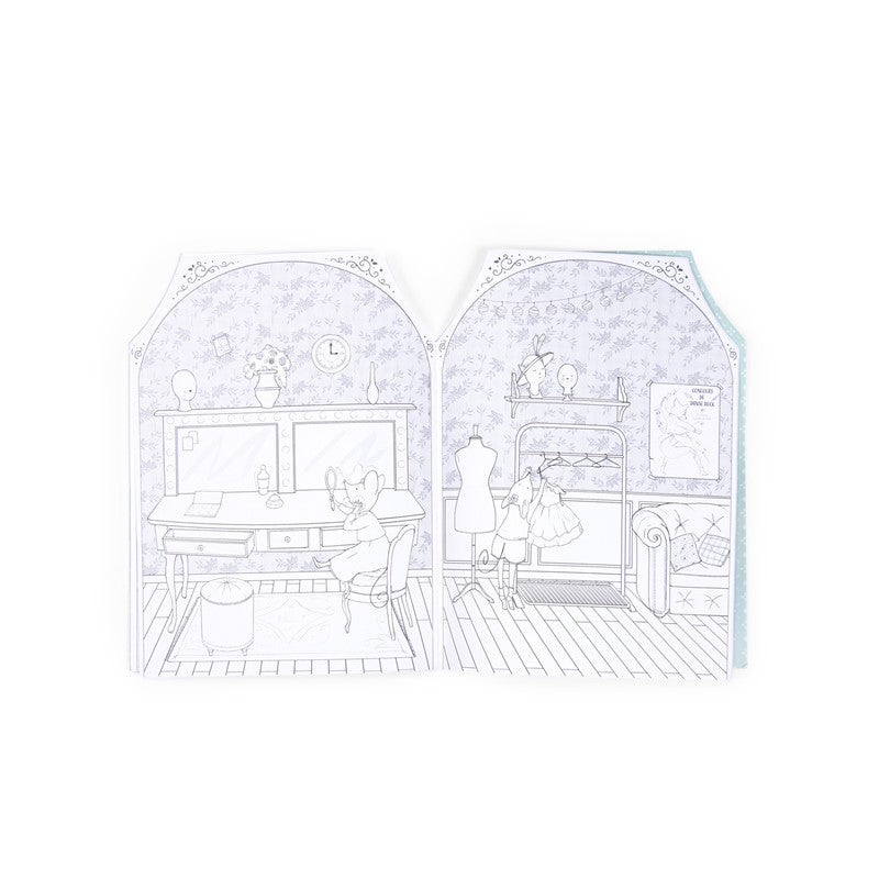 Ma maison aux 170 stickers - Libro de colorear