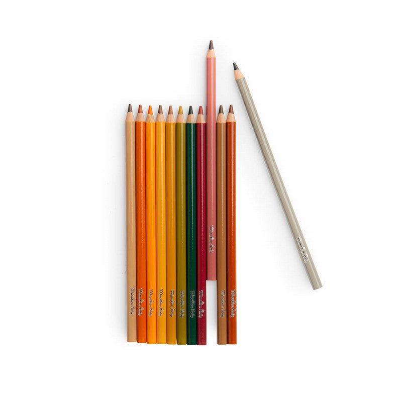 Lápices de colores + tarjetas animales