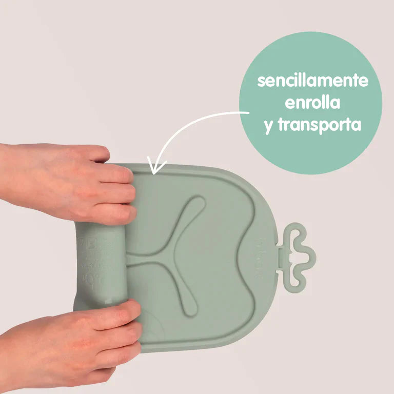 Bandeja silicona Roll + Go con cuchara