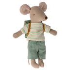 Ratón triciclo Hermano mayor con mochila