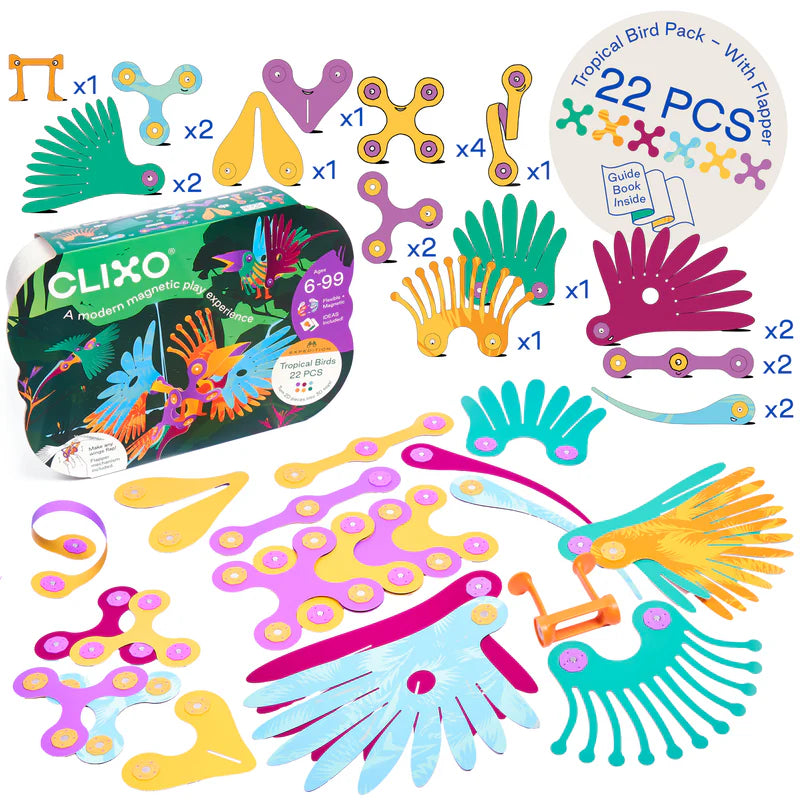 Clixo Tropical Birds 22pcs