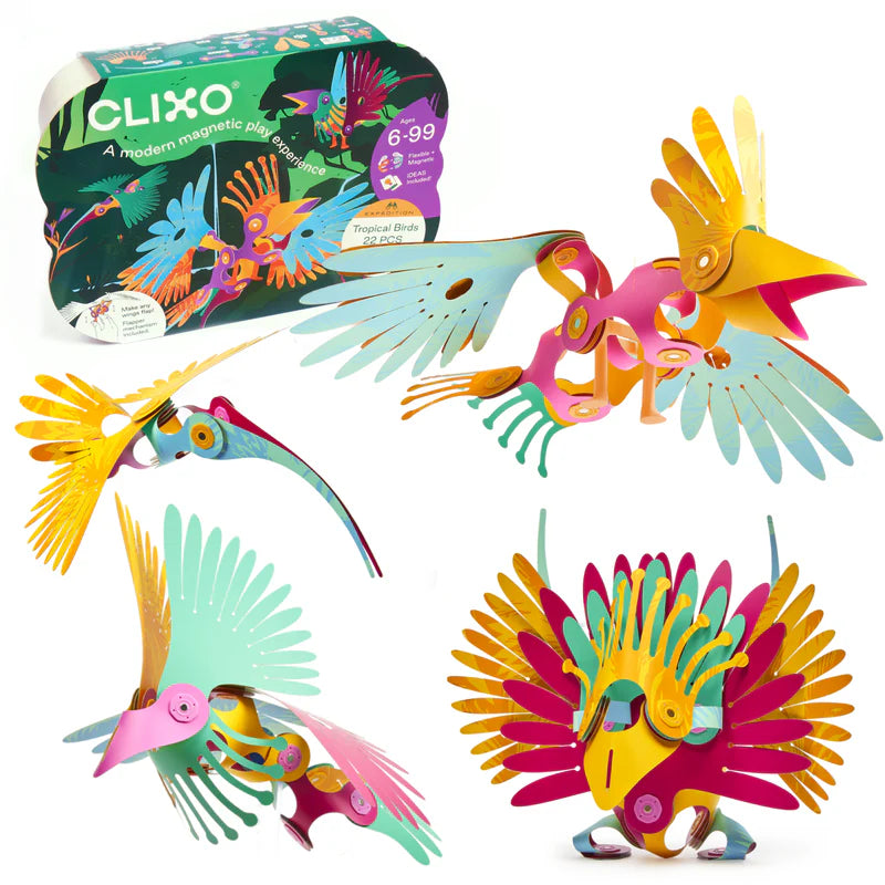 Clixo Tropical Birds 22pcs