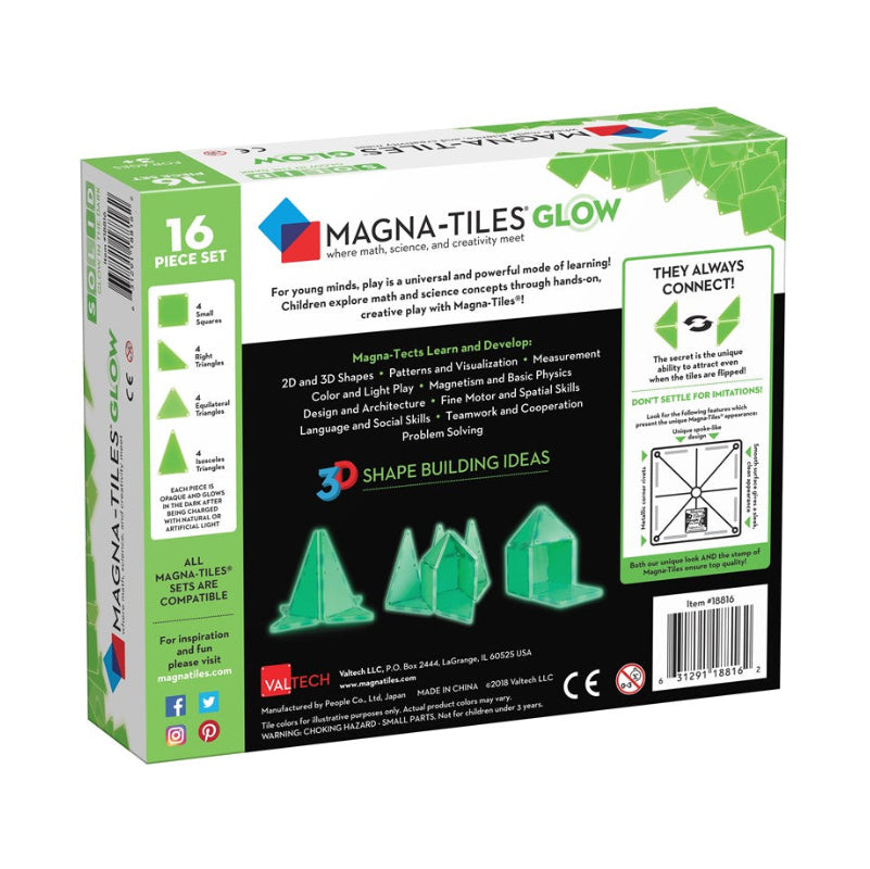 Magna-tiles GLOW 16pcs