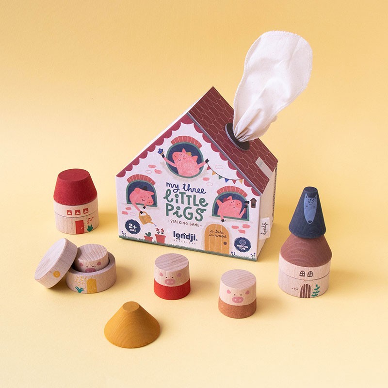My 3 little pigs - Bloques apilables