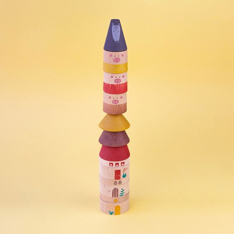 My 3 little pigs - Bloques apilables