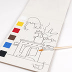 Libro para colorear con acuarela seca