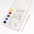 Libro para colorear con acuarela seca