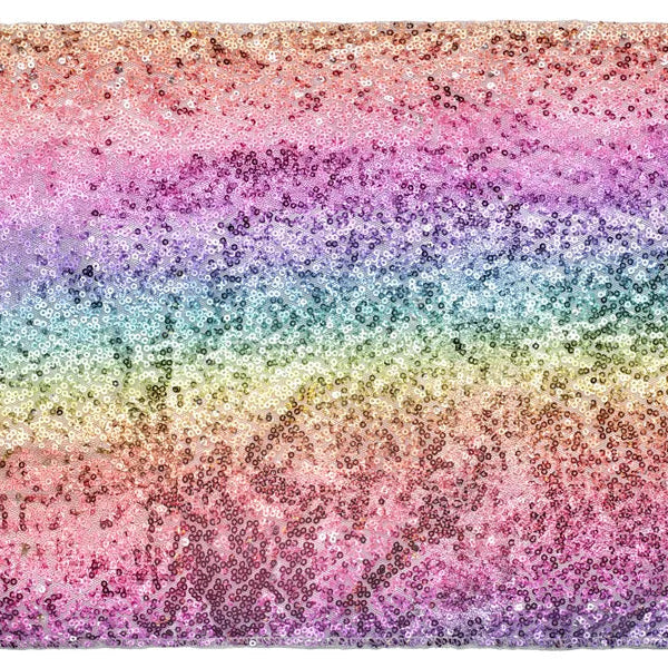 Camino de mesa lentejuelas arcoiris