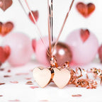 Peso para Globos Corazones Rose Gold