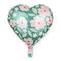 Globo Foil Corazón con Flores