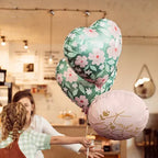 Globo Foil Corazón con Flores