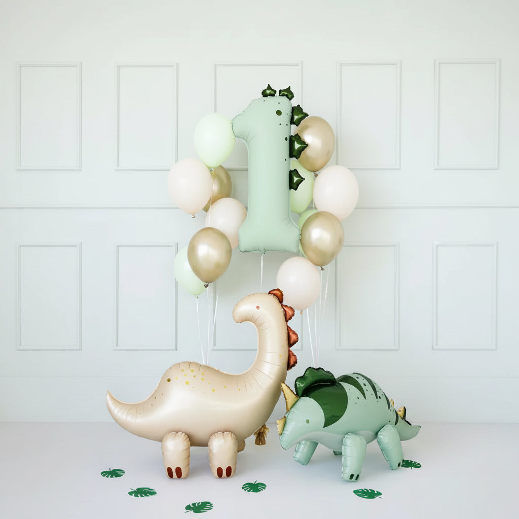 Globo Foil Números Dinosaurio